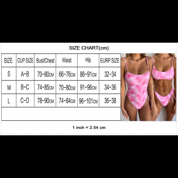 Tie Dye bikini brand new in pink available - Picture 5 of 5